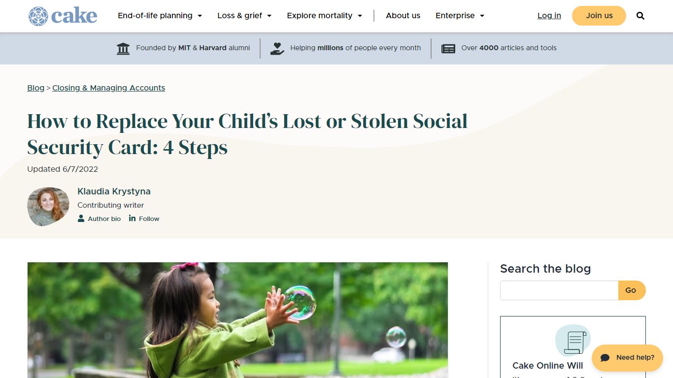 How to Replace Your Child’s Lost or Stolen Social Security Card: 4 ...